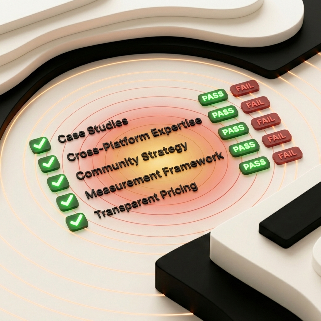 Cintra AI visibility agency evaluation checklist with five criteria for choosing a GEO agency