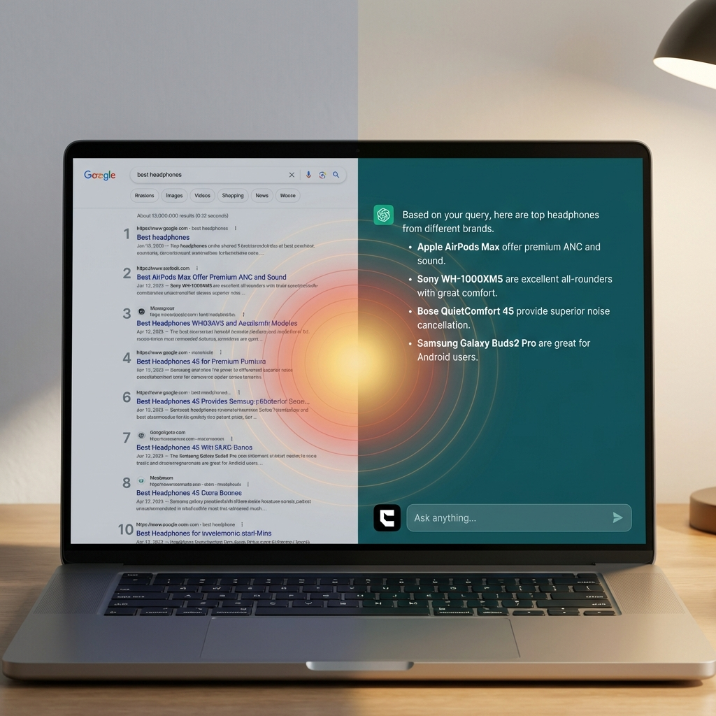 What is AI visibility vs traditional SEO comparison
