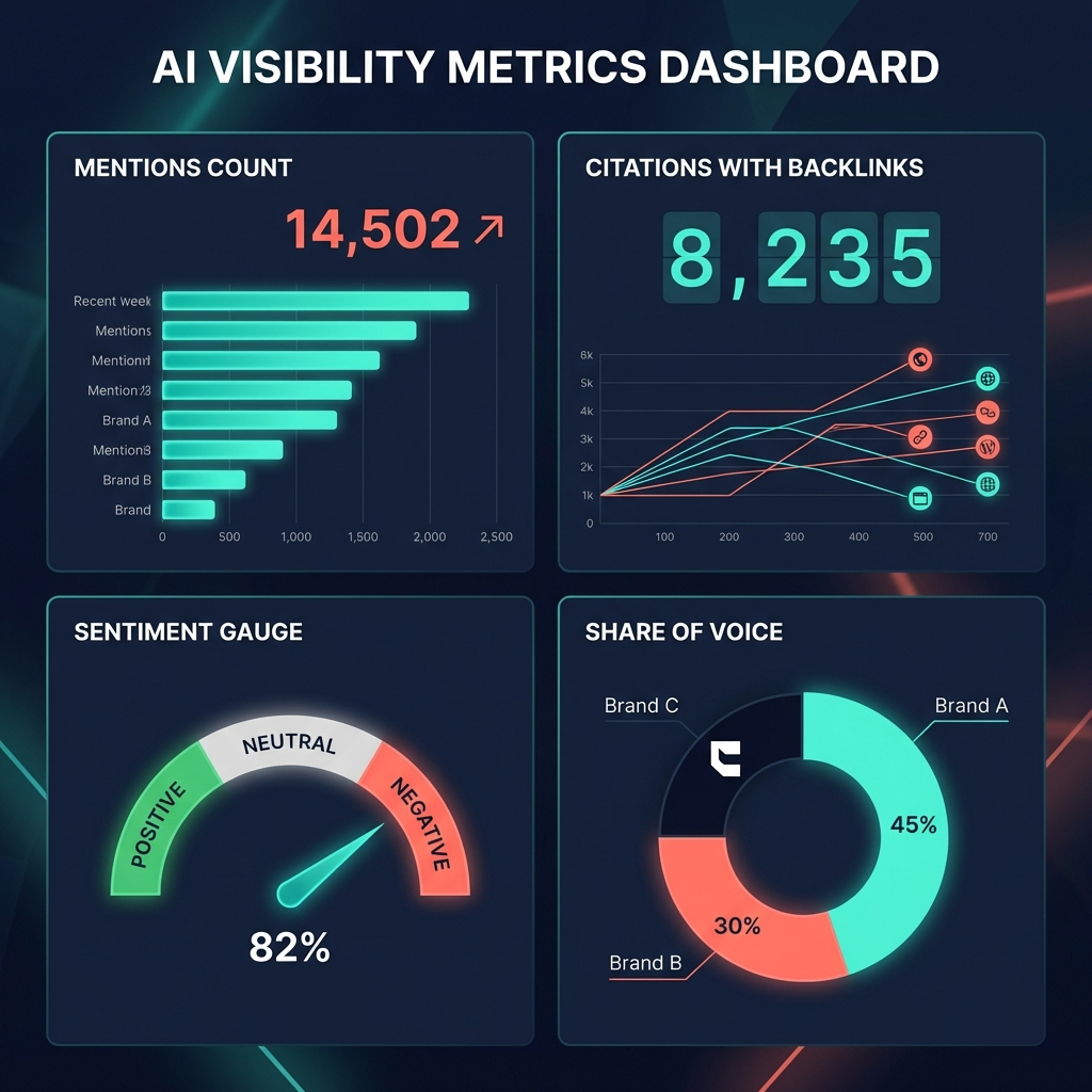 AI visibility metrics framework